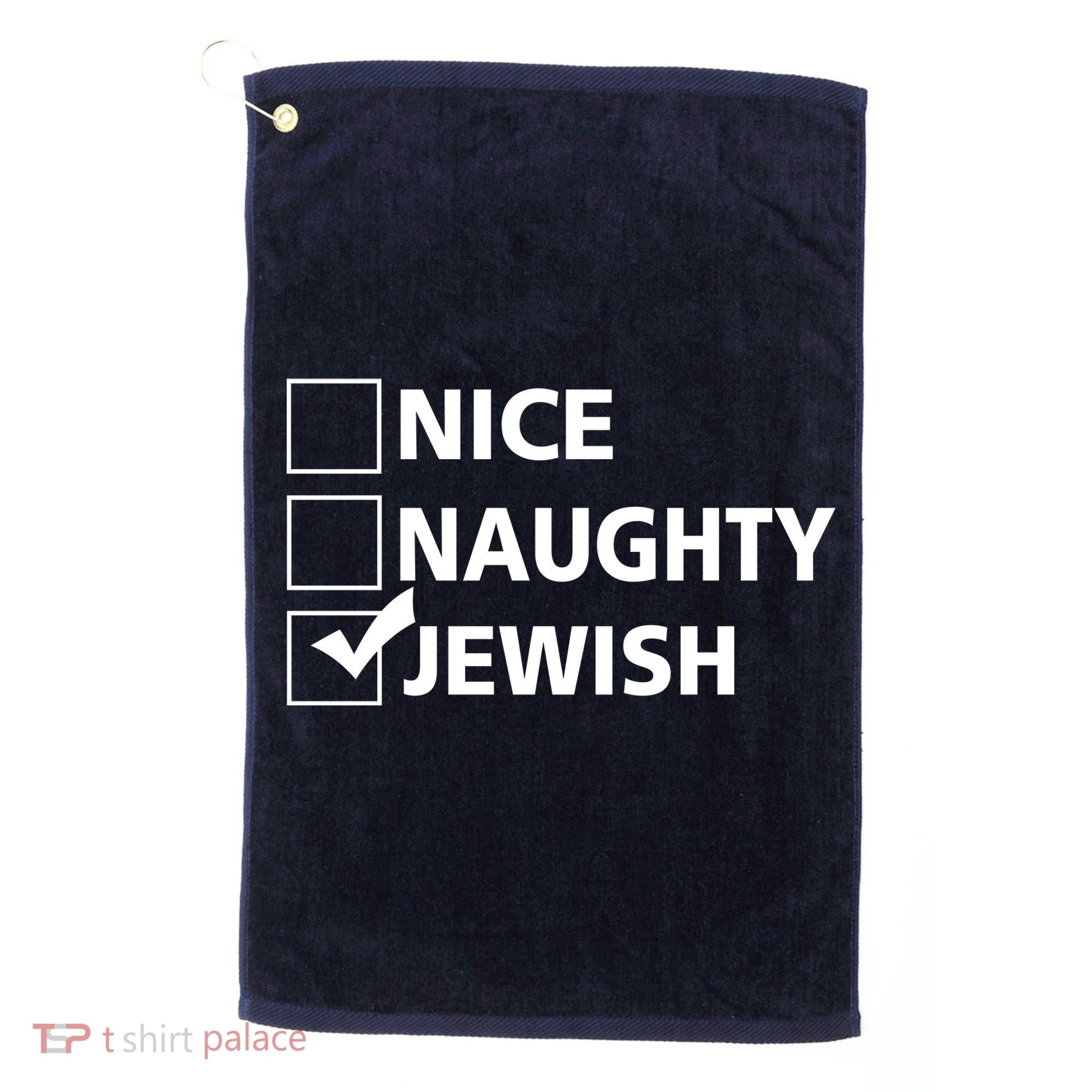 Funny Jewish Holiday Hanukkah Golf Towel