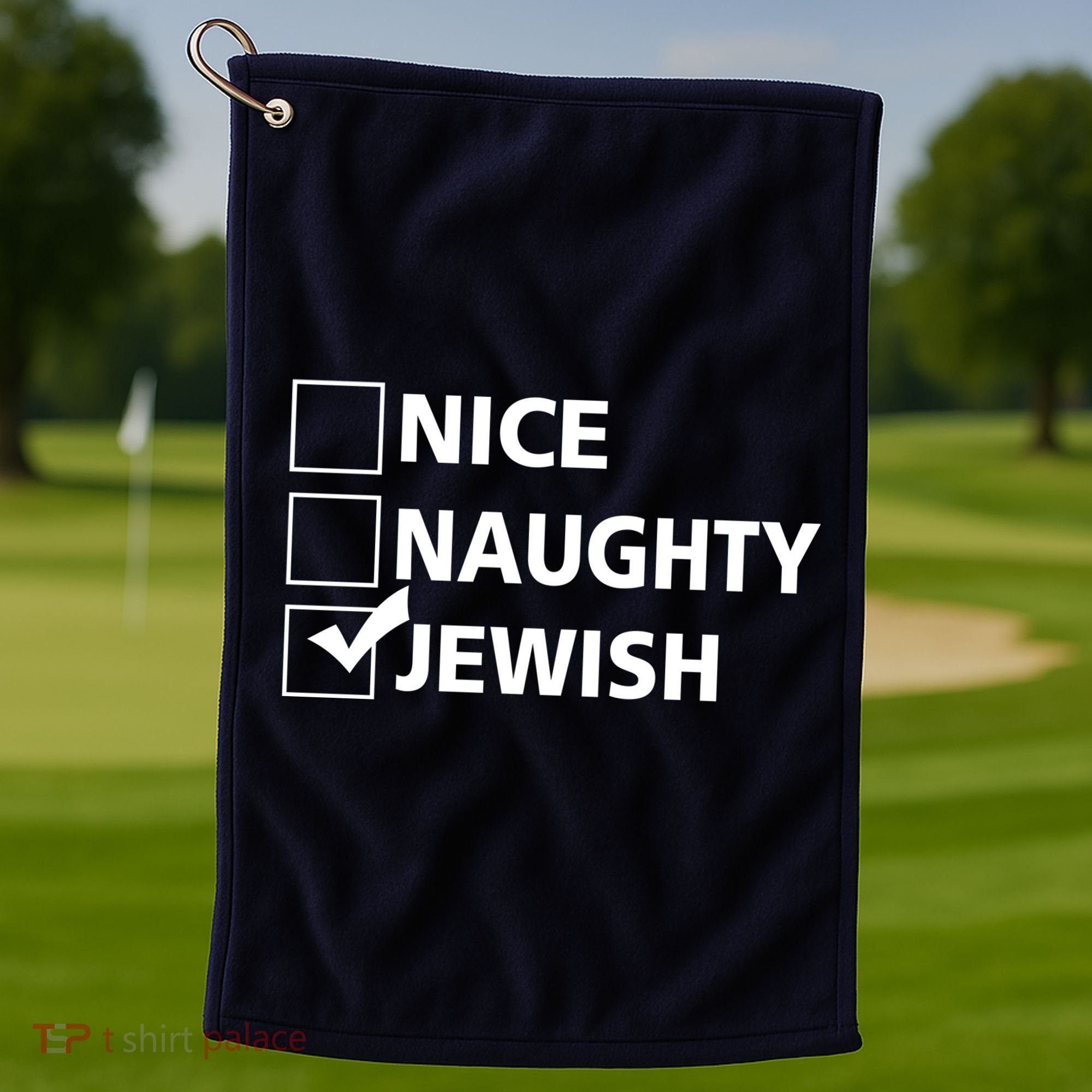 Funny Jewish Holiday Hanukkah Golf Towel
