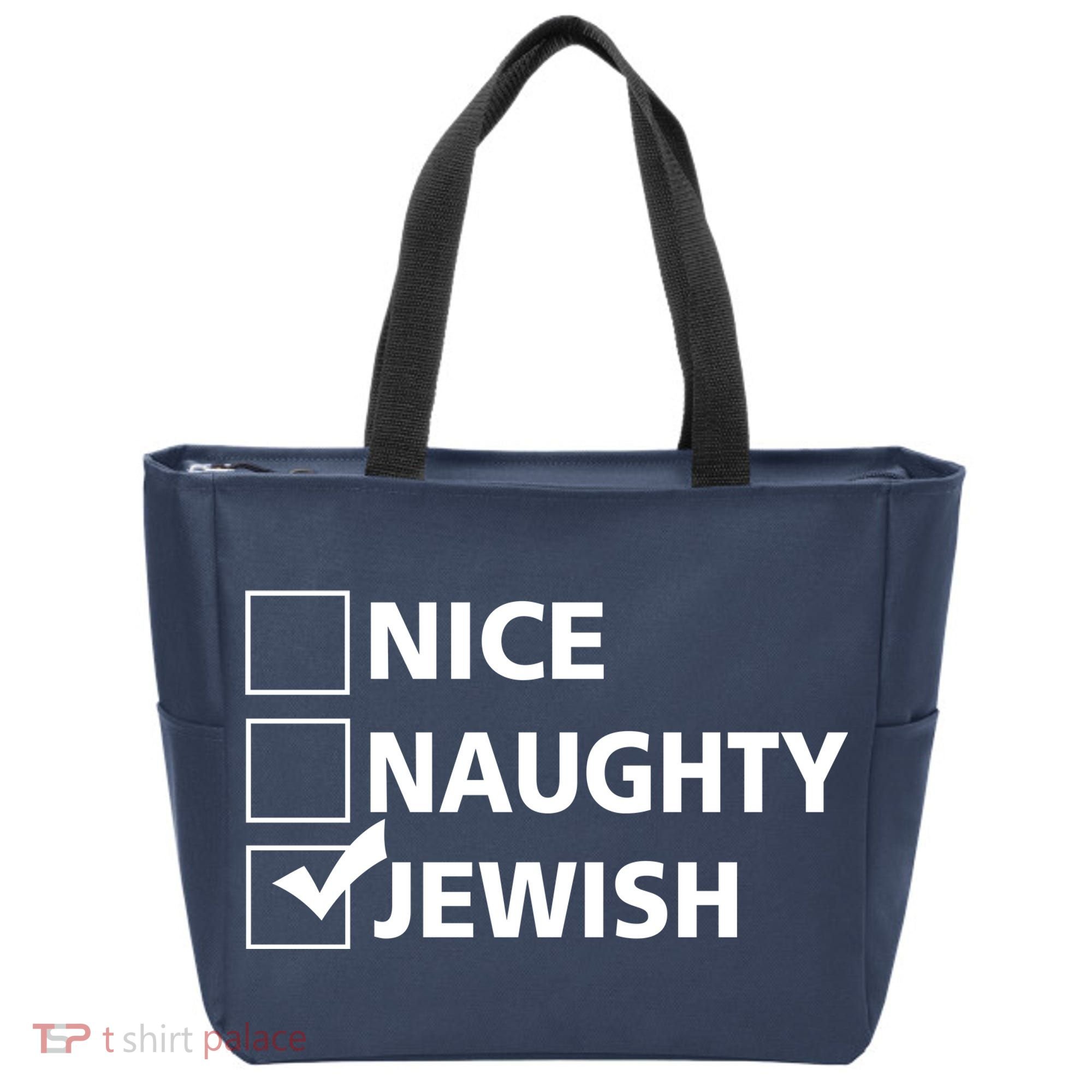 Funny Jewish Holiday Hanukkah Tote Bag