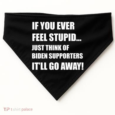 Funny Joe Biden Pro Trump 2024  USA-Made Doggie Bandana