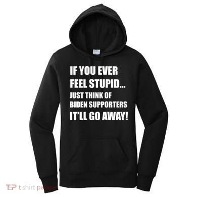 Funny Joe Biden Pro Trump 2024  Women's Hoodie