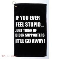 Funny Joe Biden Pro Trump 2024  Golf Towel thumb 0