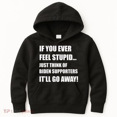 Funny Joe Biden Pro Trump 2024  Kids Hoodie