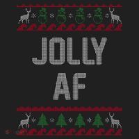 Funny Jolly AF Ugly Christmas Sweater Style Beanie thumb 2
