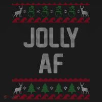 Funny Jolly AF Ugly Christmas Sweater Style Baby Bodysuit thumb 2