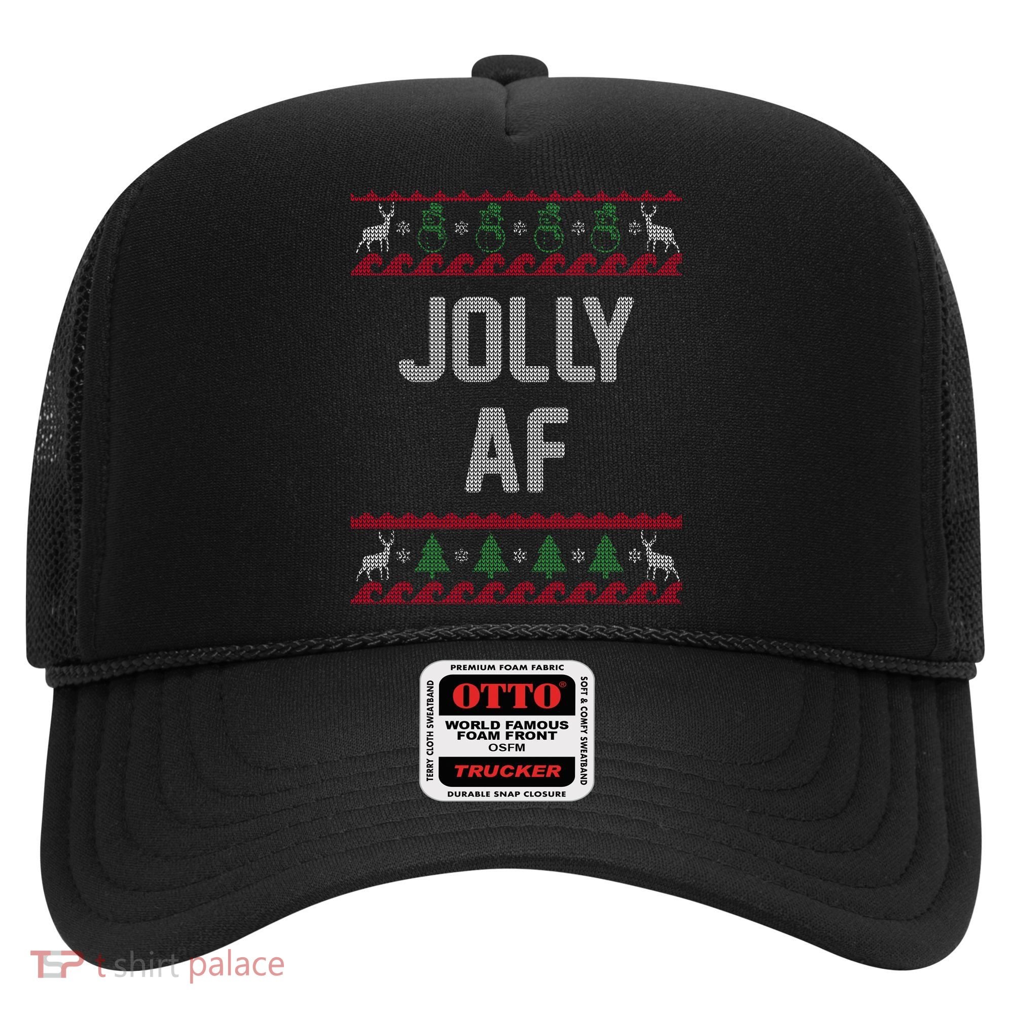 Funny Jolly AF Ugly Christmas Sweater Style Hat