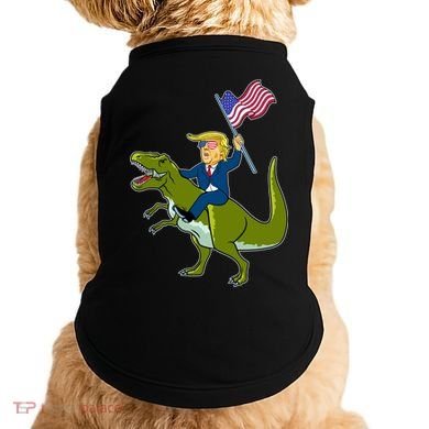 Funny July 4th Donald Trump T-Rex Doggie Tank