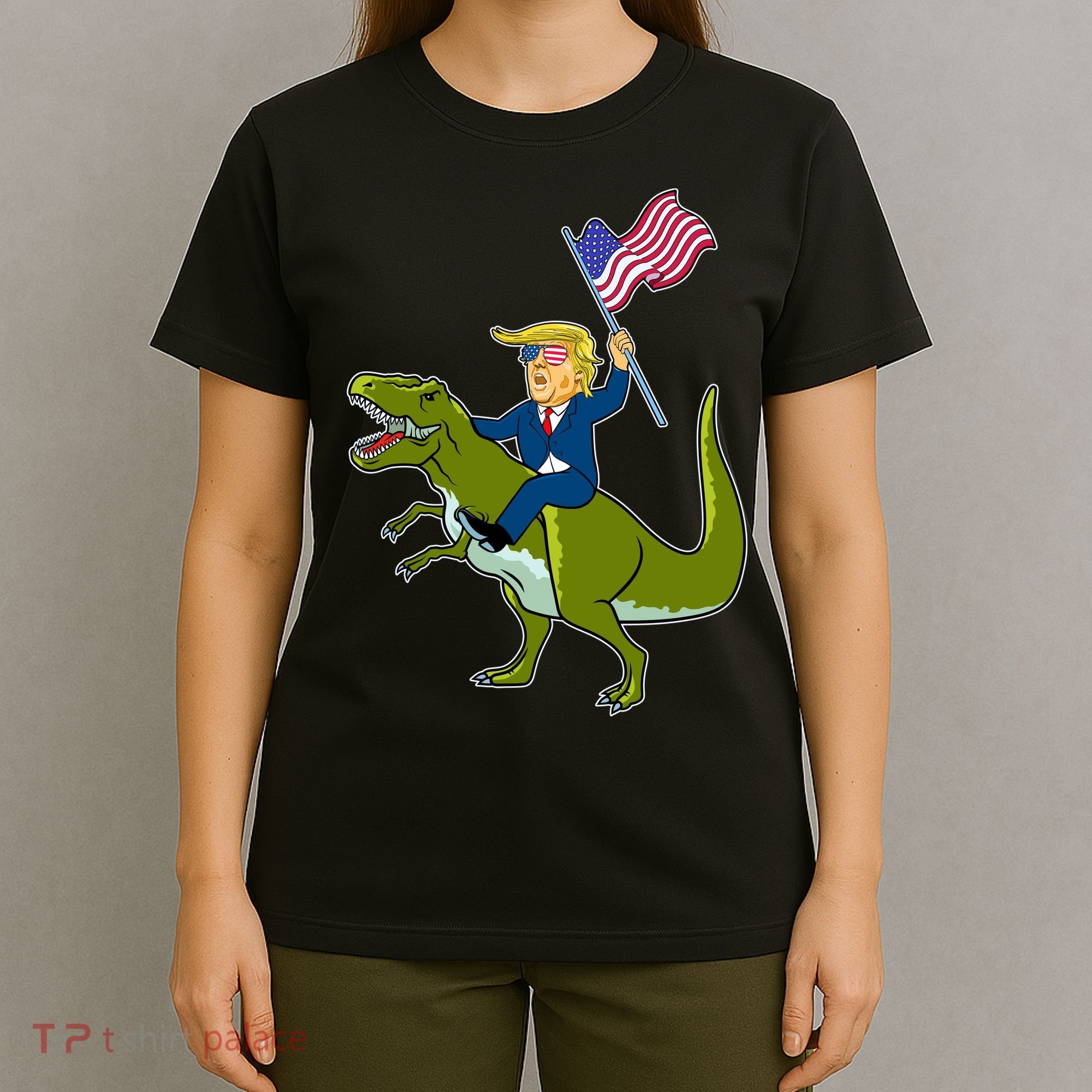 Funny July 4th Donald Trump T-Rex T-Shirt