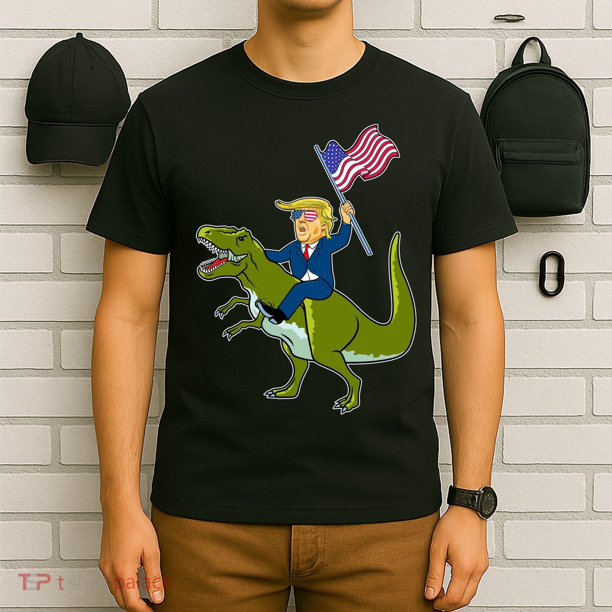 Funny July 4th Donald Trump T-Rex T-Shirt