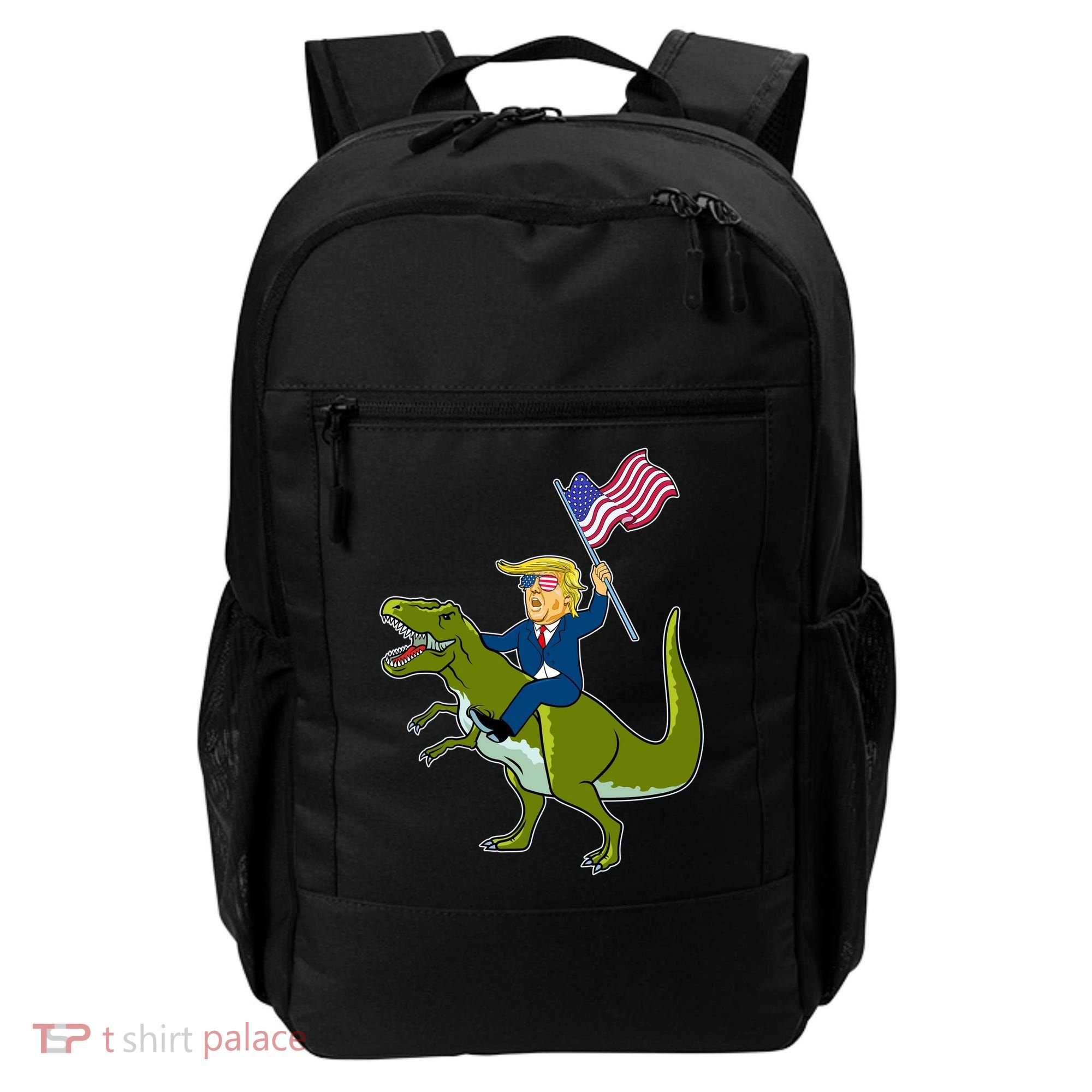 Funny July 4th Donald Trump T-Rex Backpack