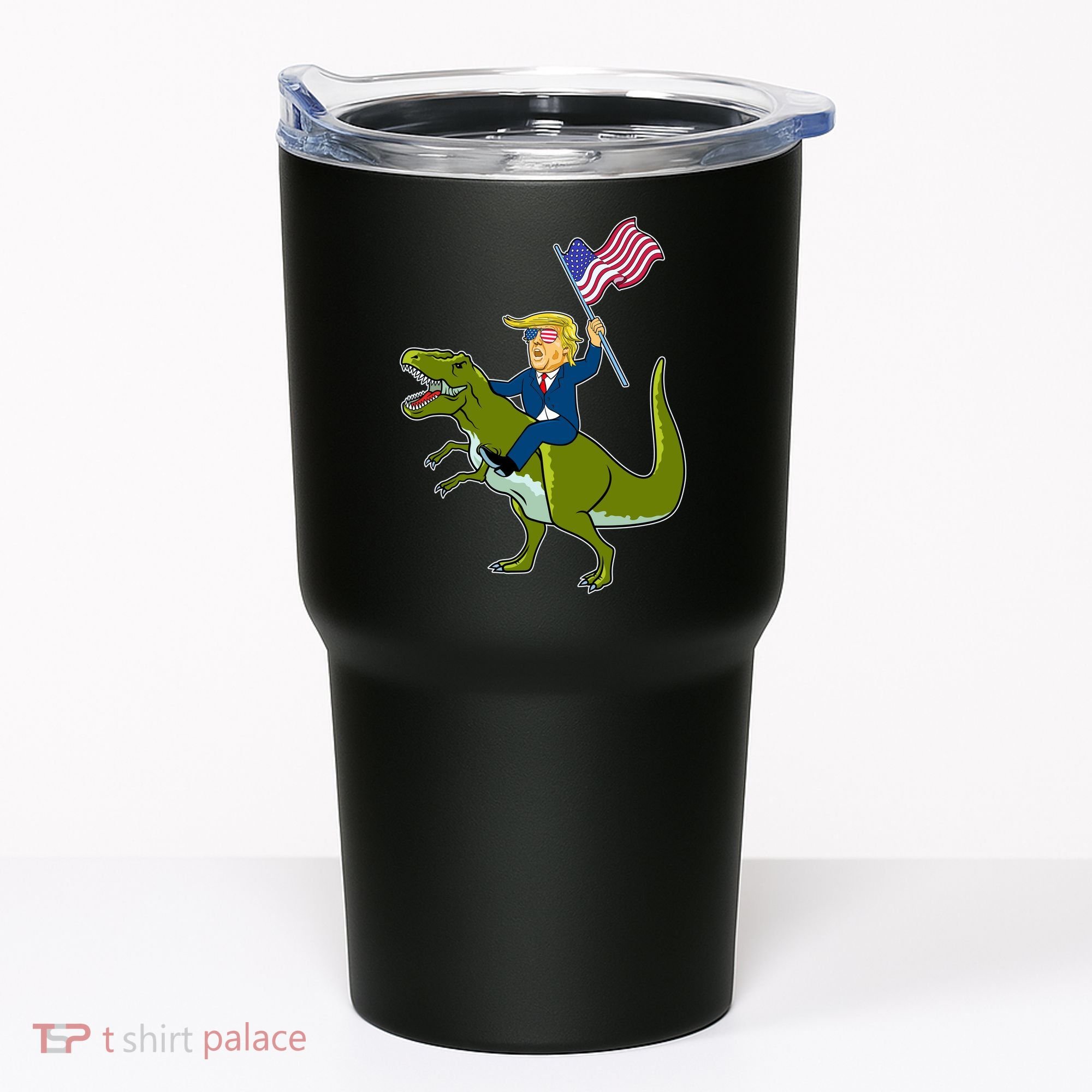 Funny July 4th Donald Trump T-Rex Tumbler
