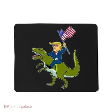 Funny July 4th Donald Trump T-Rex Mousepad