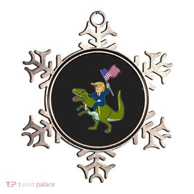 Funny July 4th Donald Trump T-Rex Ornament