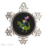 Funny July 4th Donald Trump T-Rex Ornament thumb 0