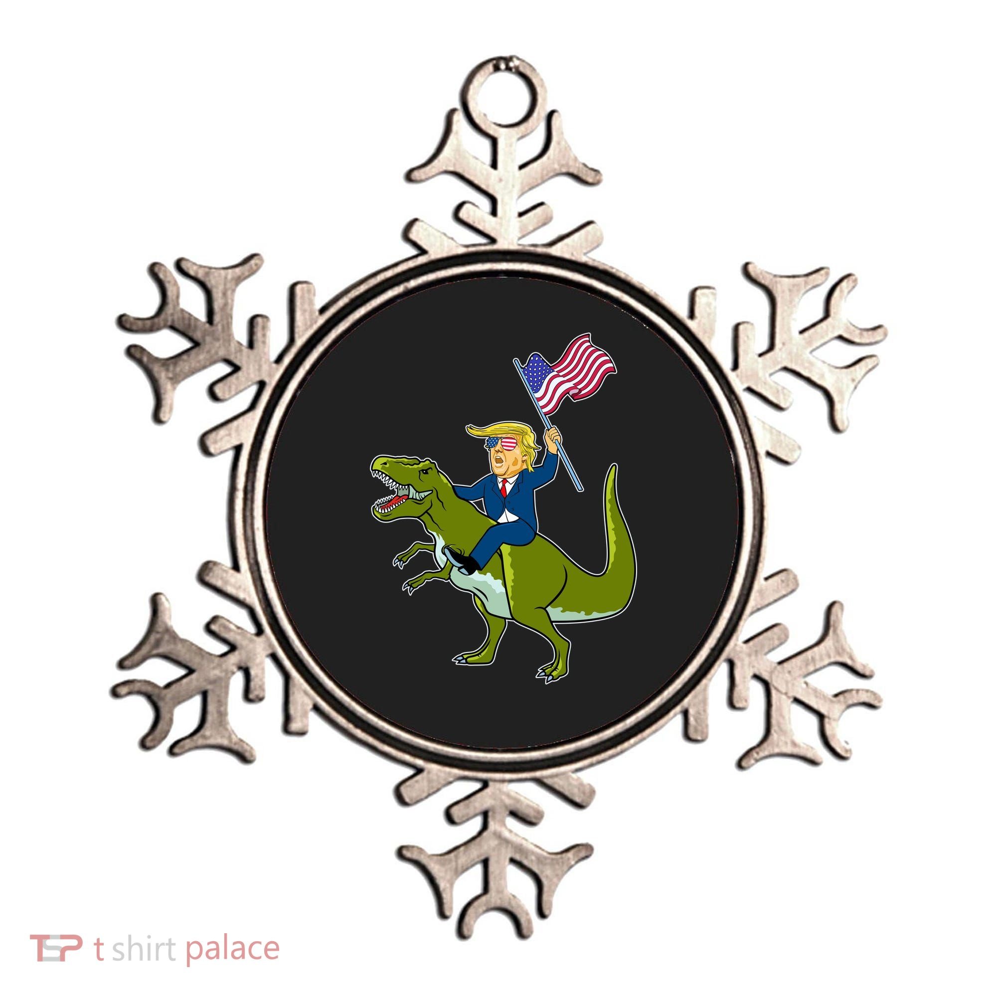 Funny July 4th Donald Trump T-Rex Ornament