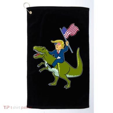Funny July 4th Donald Trump T-Rex Golf Towel