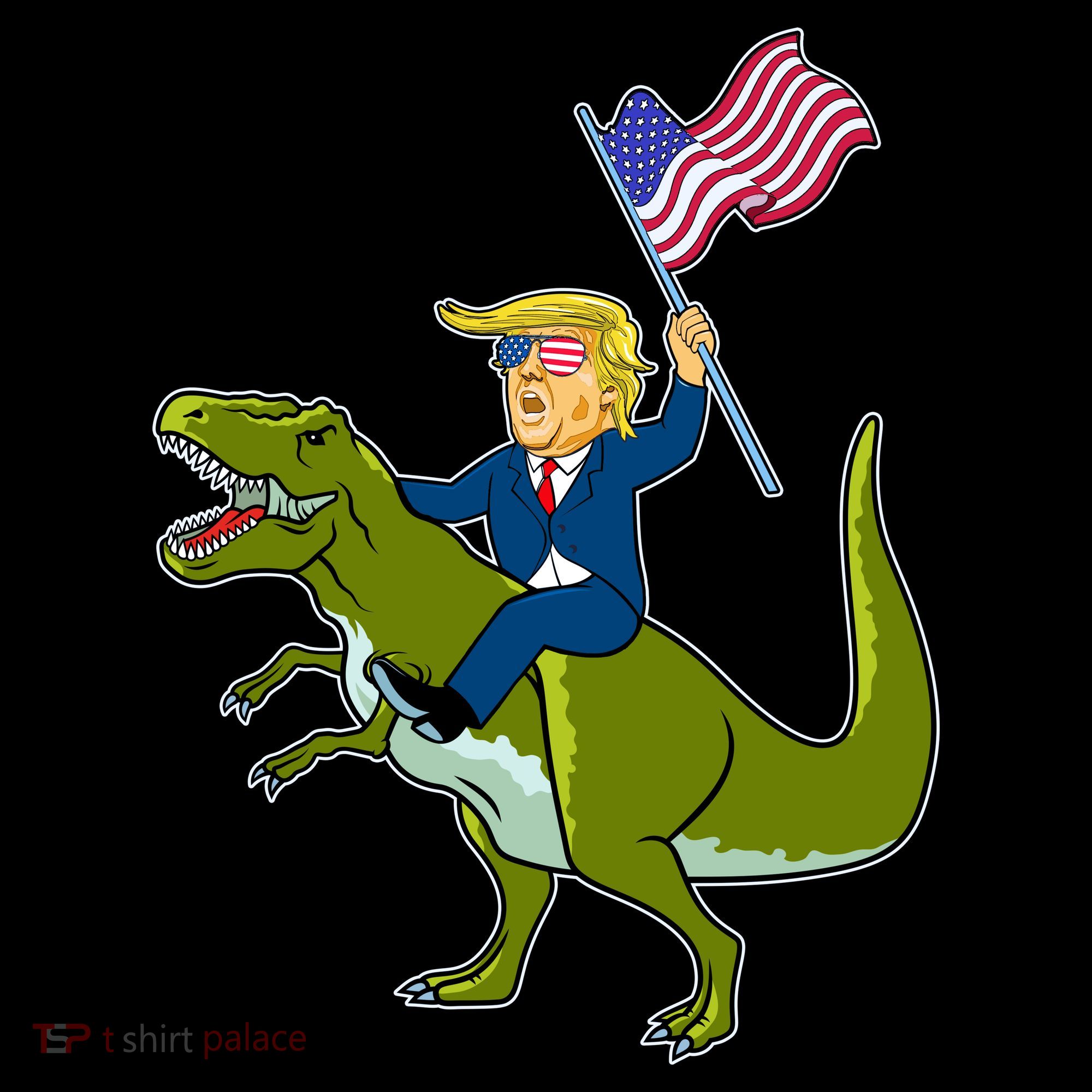 Funny July 4th Donald Trump T-Rex Visor
