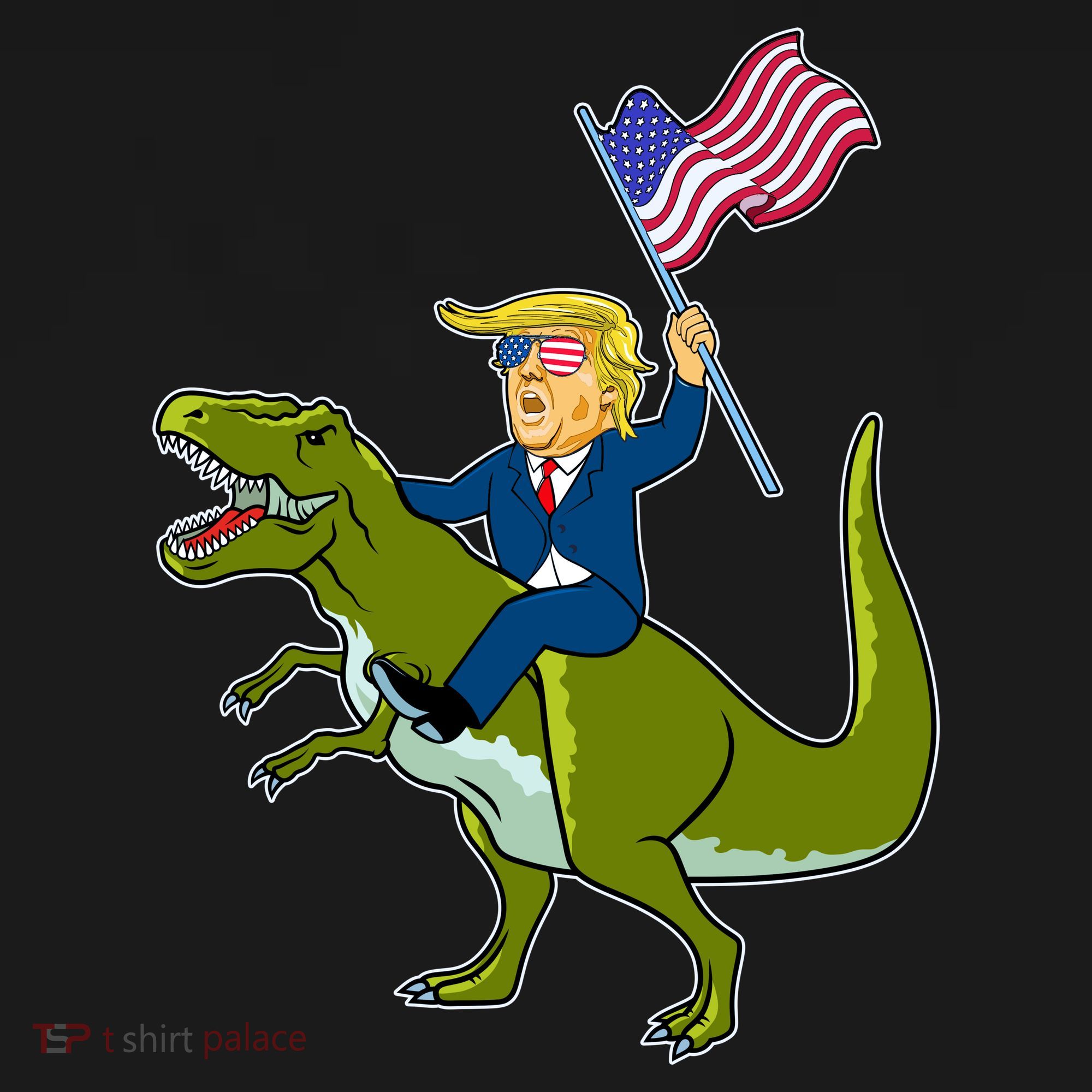 Funny July 4th Donald Trump T-Rex Tote Bag