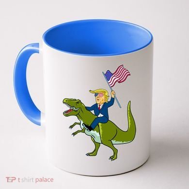 Funny July 4th Donald Trump T-Rex Coffee Mug
