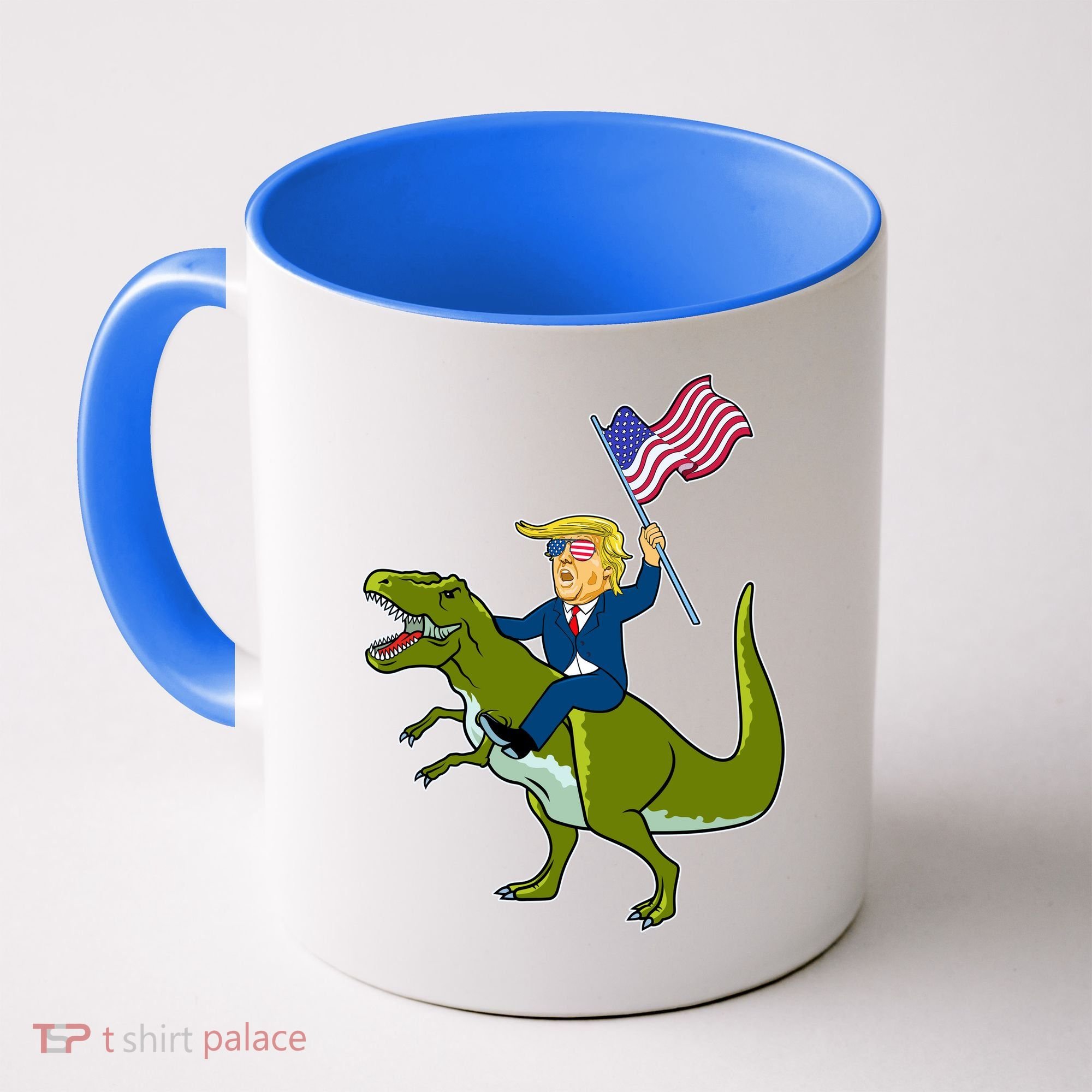 Funny July 4th Donald Trump T-Rex Coffee Mug