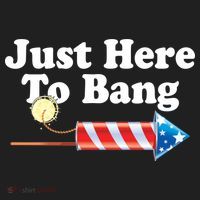 Funny July 4th Just Here To Bang Women's Sweatshirt thumb 2