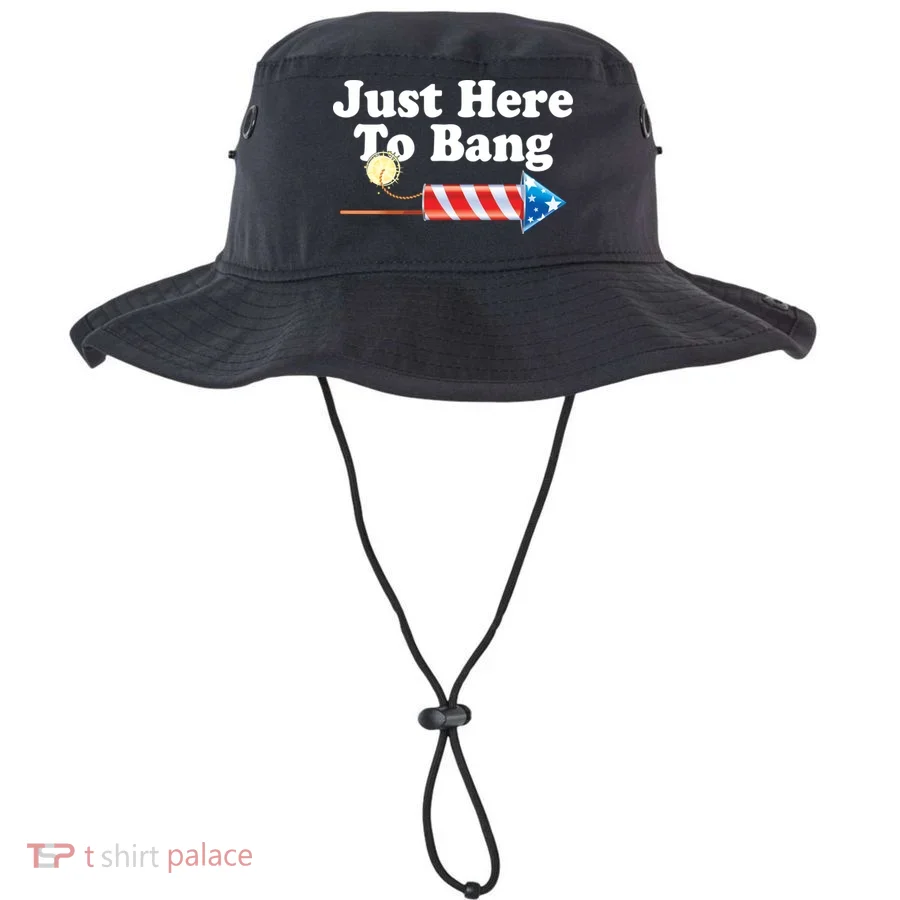 Funny July 4th Just Here To Bang Bucket Hat