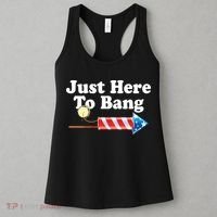 Funny July 4th Just Here To Bang Women's Tank Top thumb 3