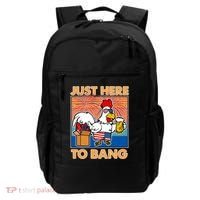 Funny Just Here To Bang Fireworks Beer Chicken Backpack thumb 0