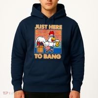 Funny Just Here To Bang Fireworks Beer Chicken Hoodie thumb 2