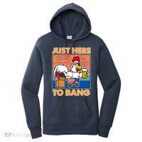 Funny Just Here To Bang Fireworks Beer Chicken Women's Hoodie thumb 0