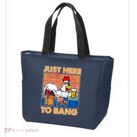 Funny Just Here To Bang Fireworks Beer Chicken Tote Bag thumb 3