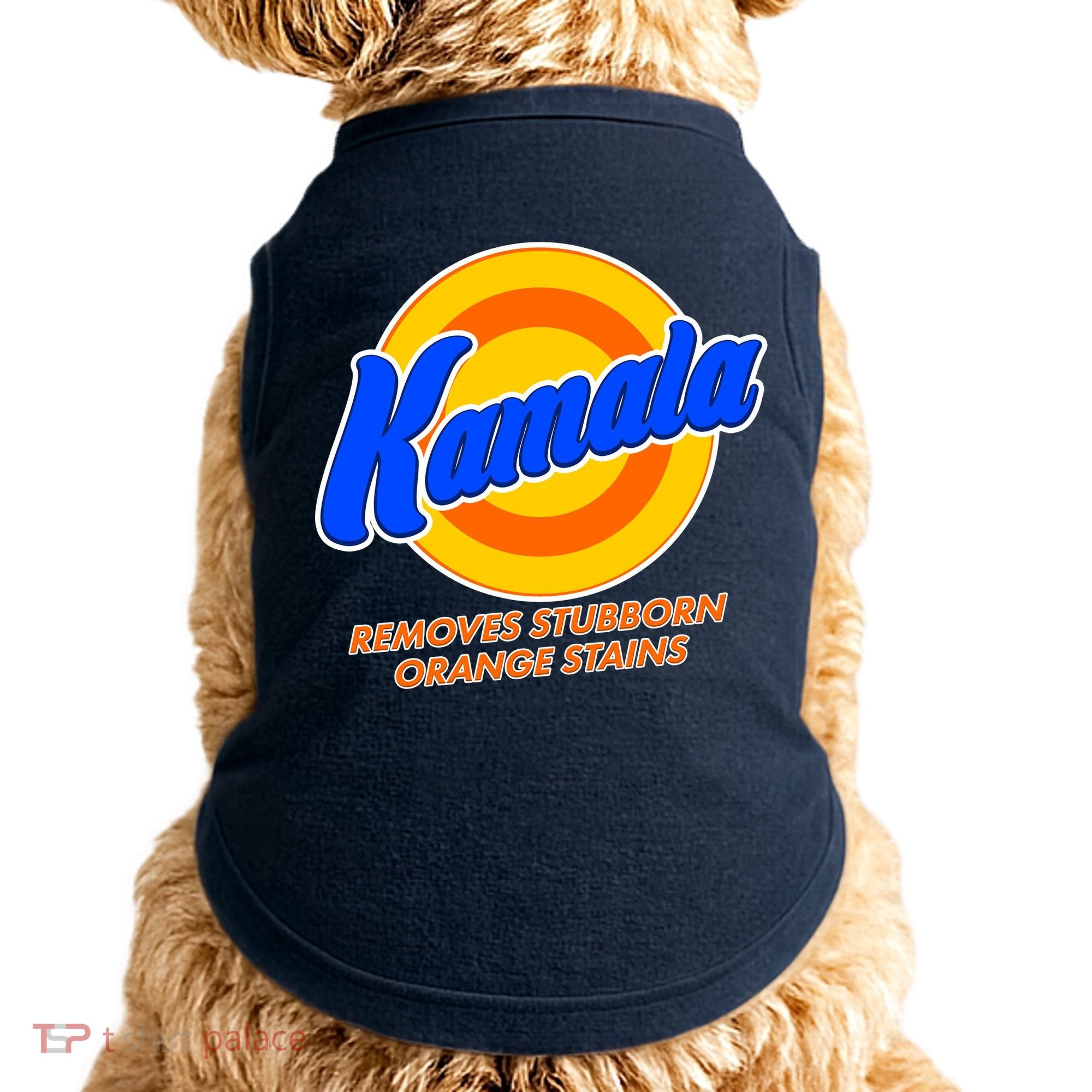 Funny Kamala Removes Stubborn Orange Stains Doggie Tank