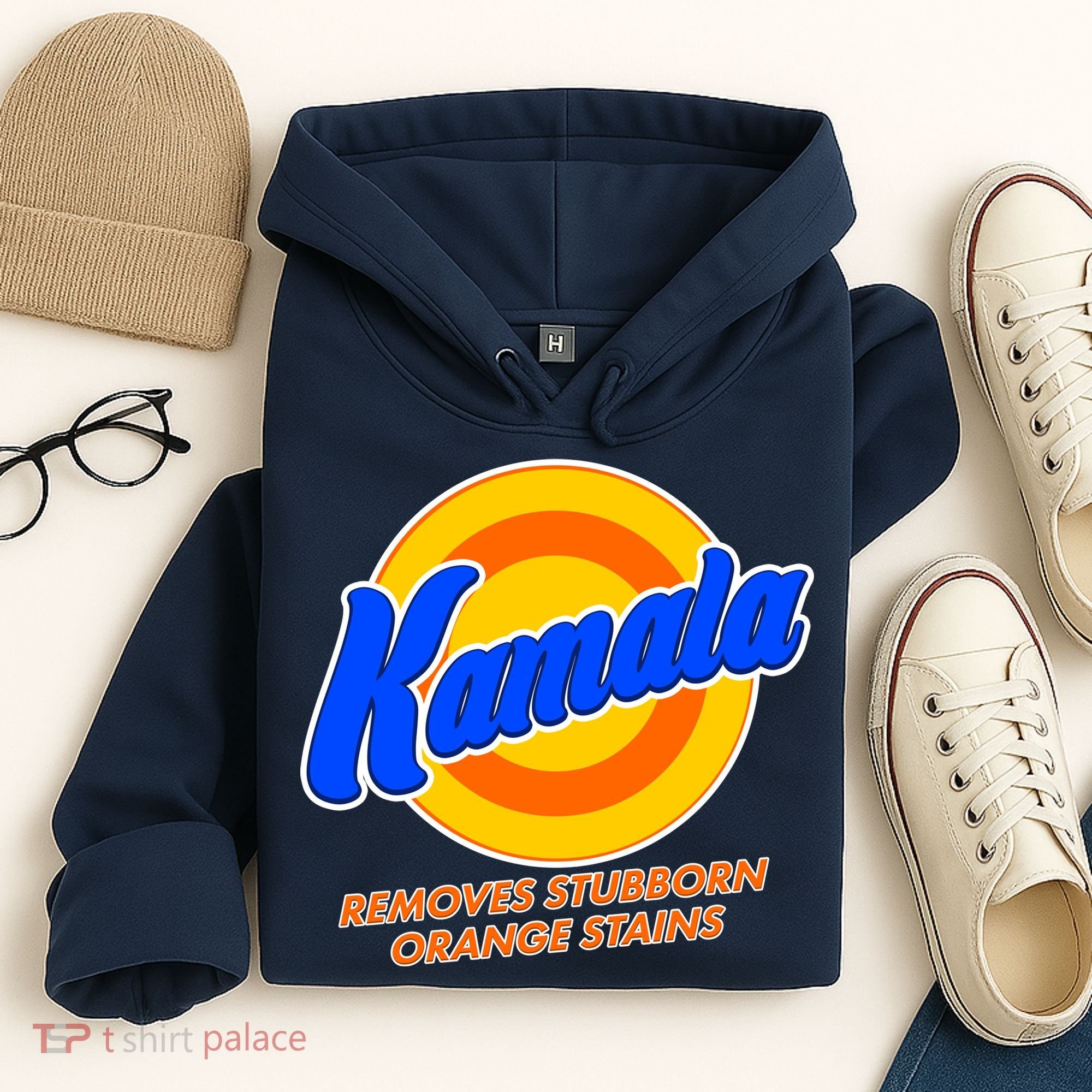 Funny Kamala Removes Stubborn Orange Stains Hoodie