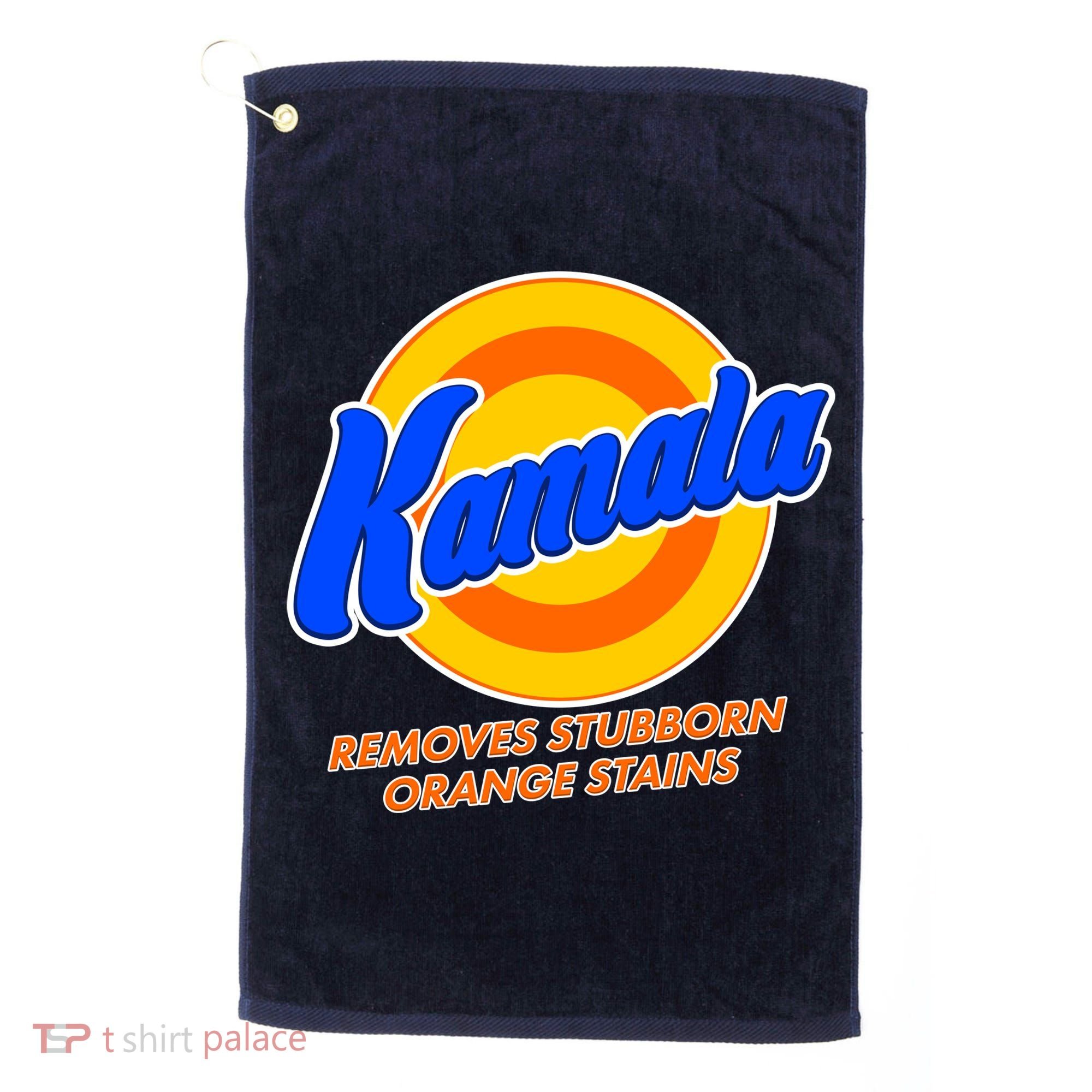 Funny Kamala Removes Stubborn Orange Stains Golf Towel