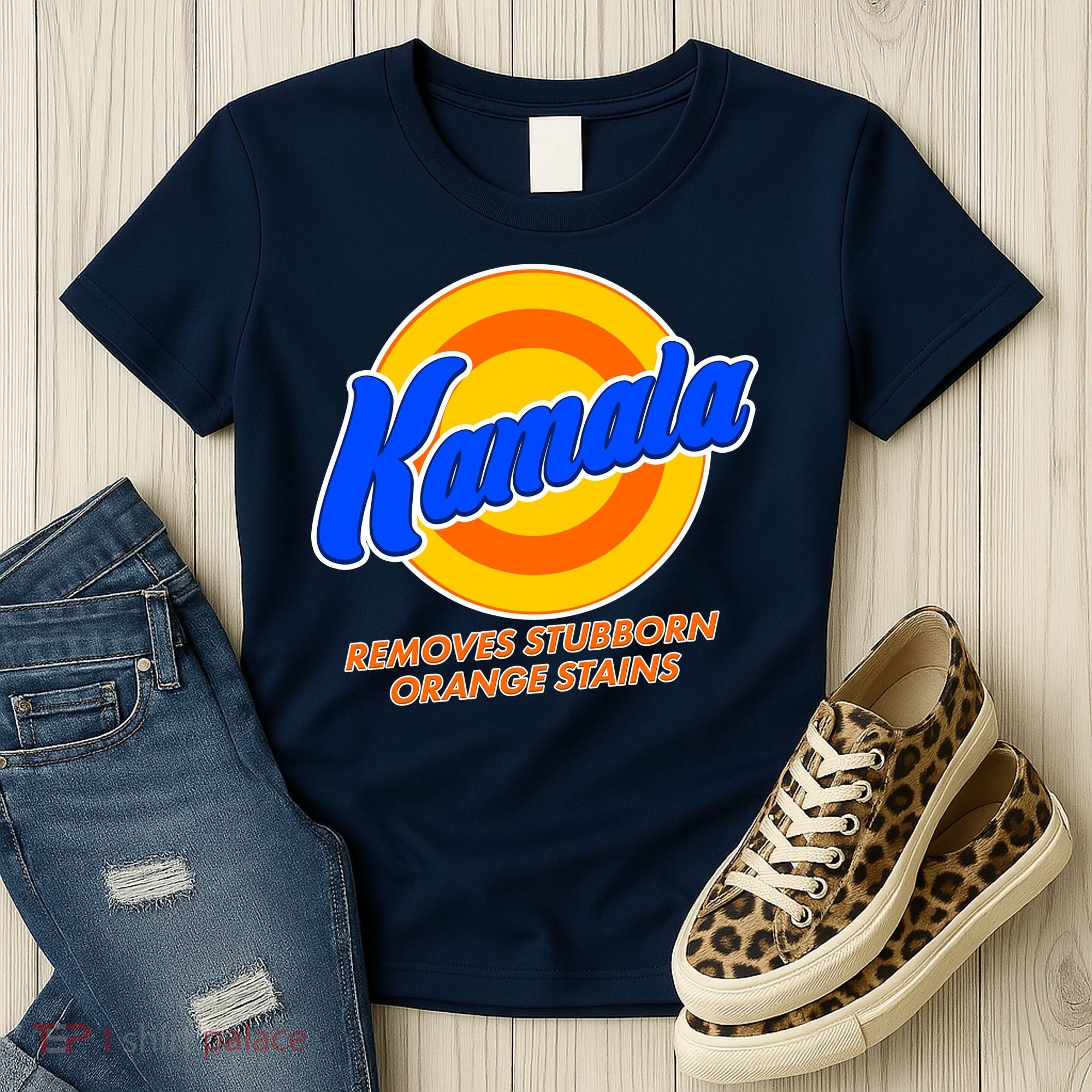Funny Kamala Removes Stubborn Orange Stains Women's T-Shirt