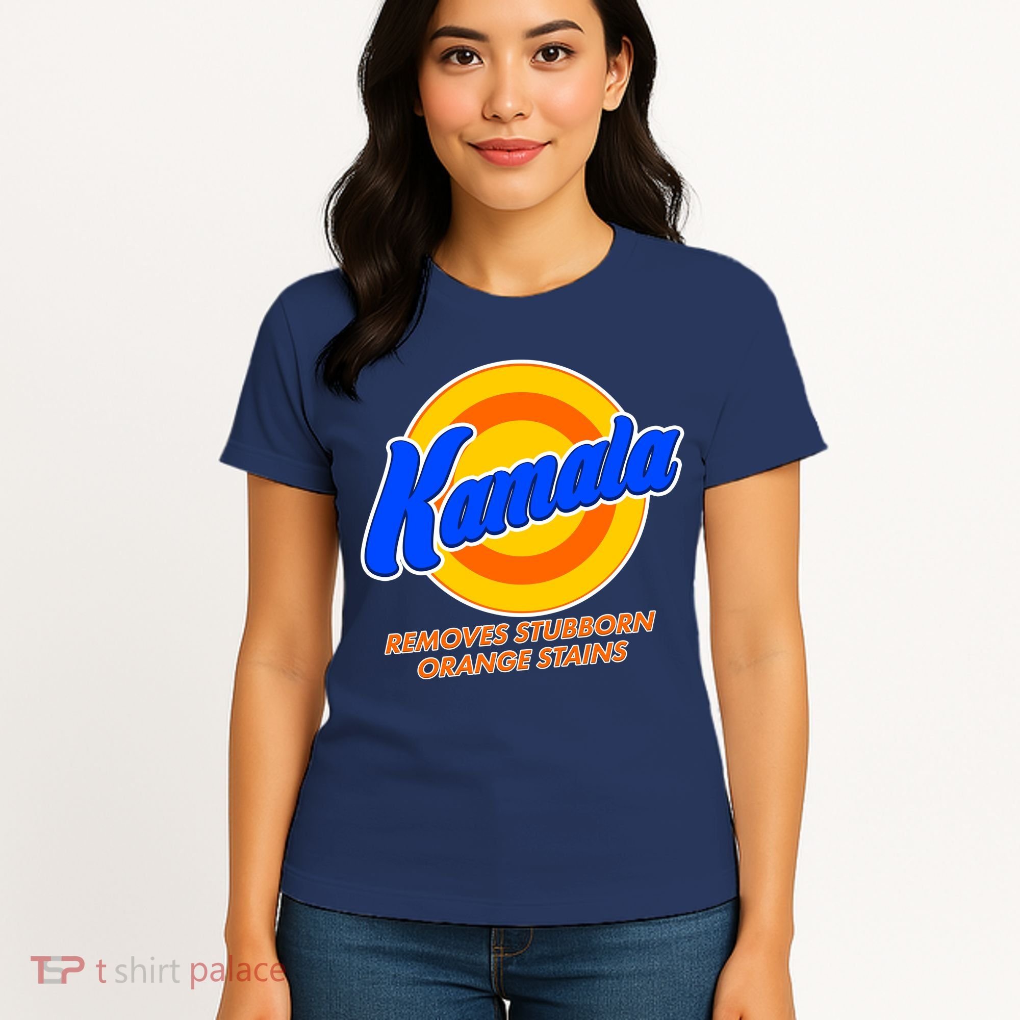 Funny Kamala Removes Stubborn Orange Stains Women's T-Shirt