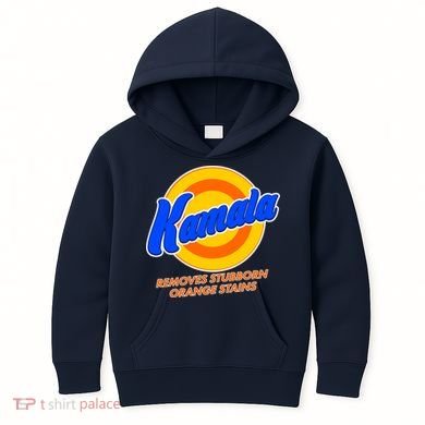 Funny Kamala Removes Stubborn Orange Stains Kids Hoodie