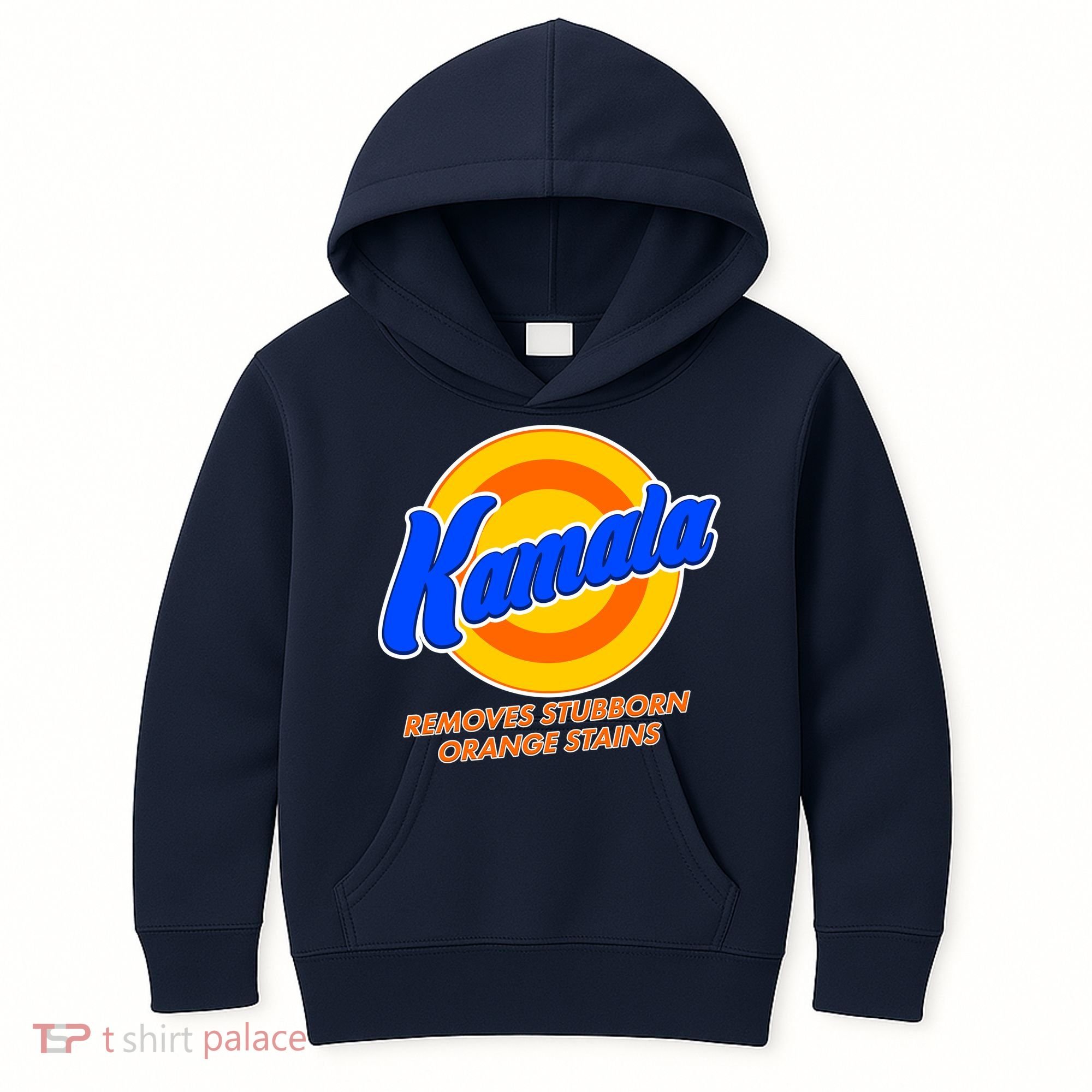Funny Kamala Removes Stubborn Orange Stains Kids Hoodie