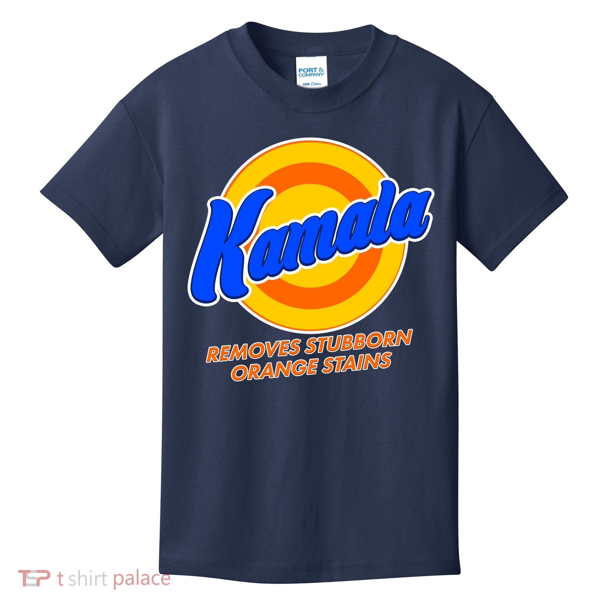 Funny Kamala Removes Stubborn Orange Stains Kids T-Shirt