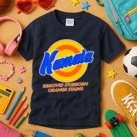 Funny Kamala Removes Stubborn Orange Stains Kids T-Shirt thumb 3