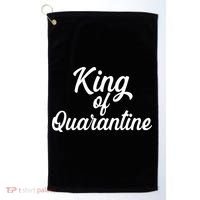 Funny King Of Quarantine Golf Towel thumb 0