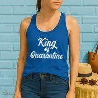 Funny King Of Quarantine Women's Tank Top thumb 2