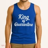 Funny King Of Quarantine Tank Top thumb 3