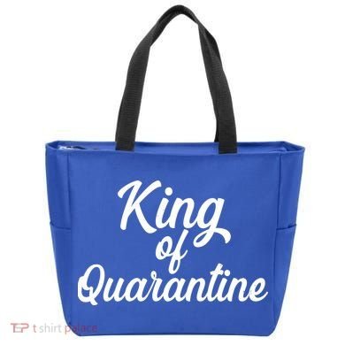 Funny King Of Quarantine Tote Bag