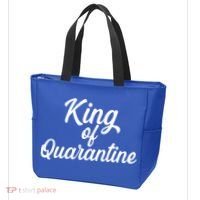 Funny King Of Quarantine Tote Bag thumb 3