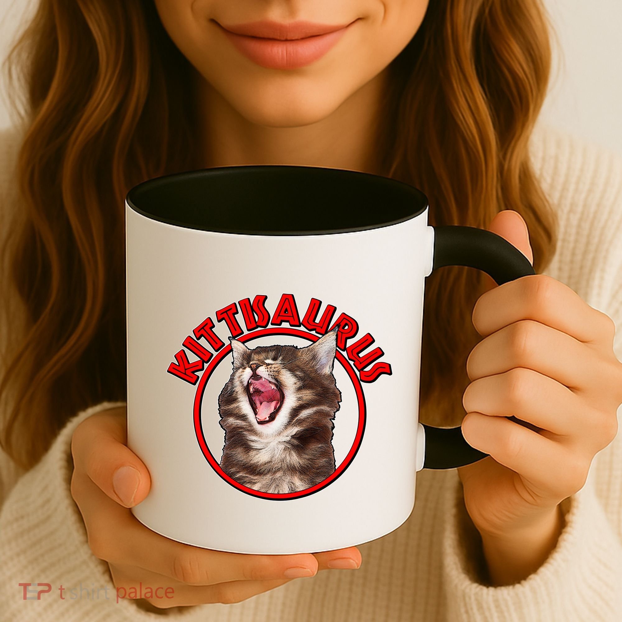 Funny Kittisaurus  Coffee Mug