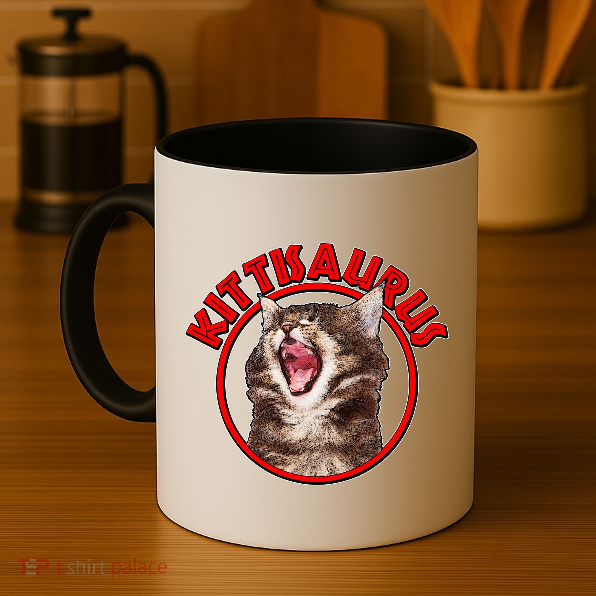Funny Kittisaurus  Coffee Mug