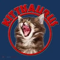 Funny Kittisaurus  Doggie Tank thumb 4
