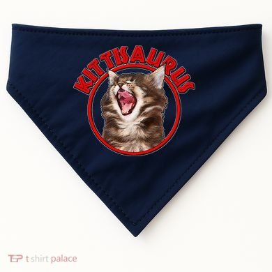 Funny Kittisaurus  USA-Made Doggie Bandana