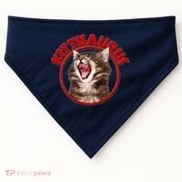 Funny Kittisaurus  USA-Made Doggie Bandana thumb 0